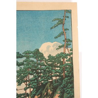 川瀬巴水 版画十和田湖 美術社版/るみ版　S2741 