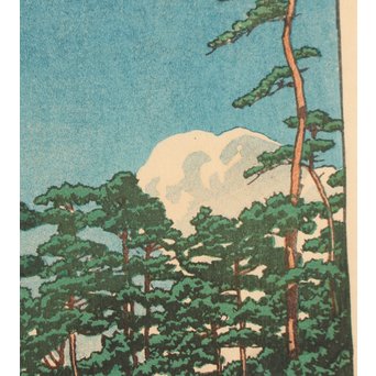 川瀬巴水 版画十和田湖 美術社版/るみ版　S2741 