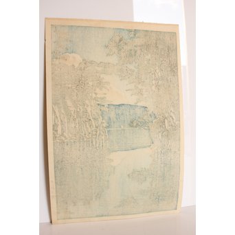 川瀬巴水 版画十和田湖 美術社版/るみ版　S2741 