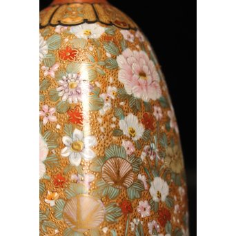 九谷焼鏑木製　徳利一対　S2742 