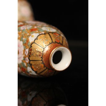 九谷焼鏑木製　徳利一対　S2742 