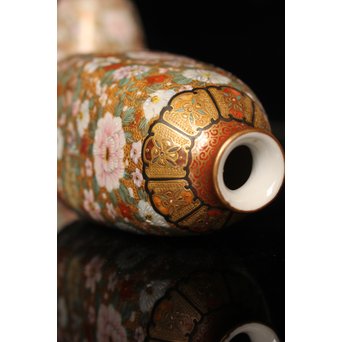 九谷焼鏑木製　徳利一対　S2742 