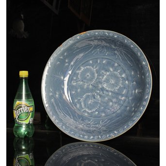 呉州瑠璃餅花手大皿　S2744 