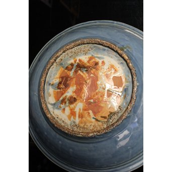 呉州瑠璃餅花手大皿　S2744 