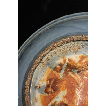 呉州瑠璃餅花手大皿　S2744 