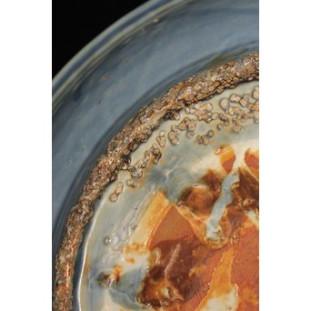 呉州瑠璃餅花手大皿　S2744 