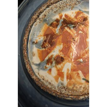 呉州瑠璃餅花手大皿　S2744 