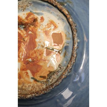 呉州瑠璃餅花手大皿　S2744 