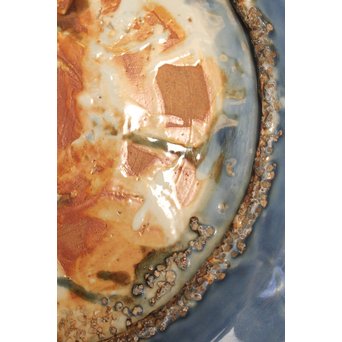 呉州瑠璃餅花手大皿　S2744 