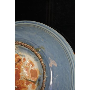 呉州瑠璃餅花手大皿　S2744 