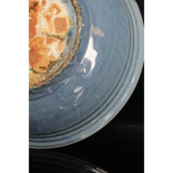 呉州瑠璃餅花手大皿　S2744 