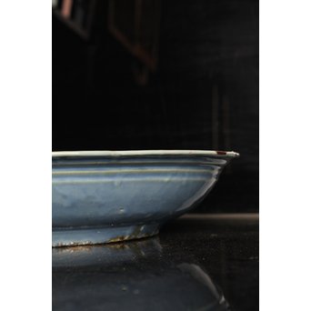 呉州瑠璃餅花手大皿　S2744 