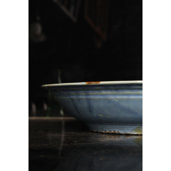 呉州瑠璃餅花手大皿　S2744 