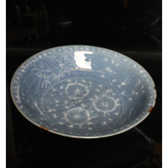 呉州瑠璃餅花手大皿　S2744 
