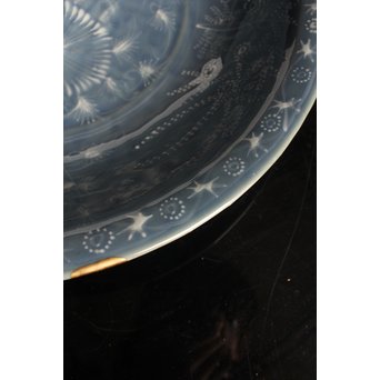 呉州瑠璃餅花手大皿　S2744 