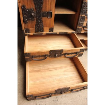 総桐多金具帳場箪笥　I375 