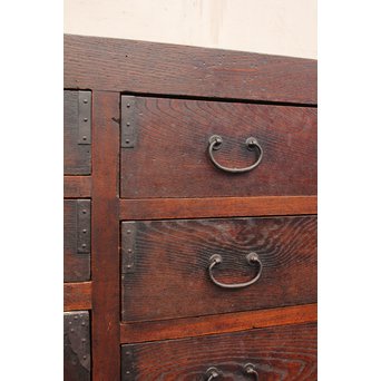 栗の半箪笥/ローボード　I377 