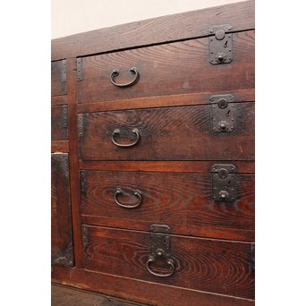 栗の半箪笥/ローボード　I377 