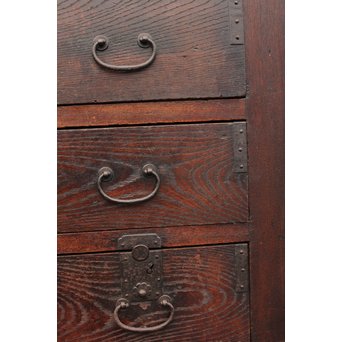 栗の半箪笥/ローボード　I377 