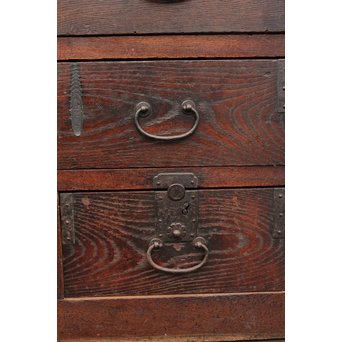 栗の半箪笥/ローボード　I377 