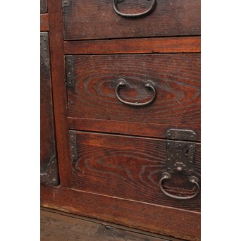 栗の半箪笥/ローボード　I377 