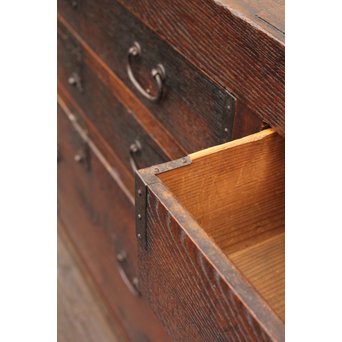 栗の半箪笥/ローボード　I377 