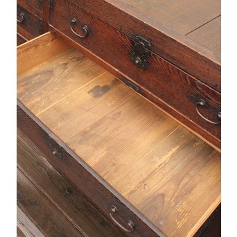 栗の半箪笥/ローボード　I377 