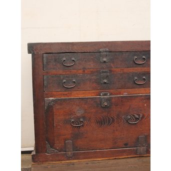 栗の半箪笥/ローボード　I377 