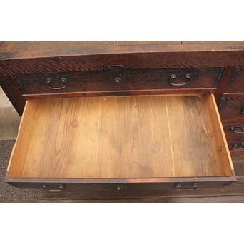 栗の半箪笥/ローボード　I377 