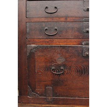 栗の半箪笥/ローボード　I377 