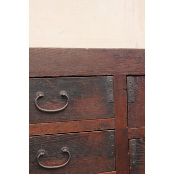 栗の半箪笥/ローボード　I377 