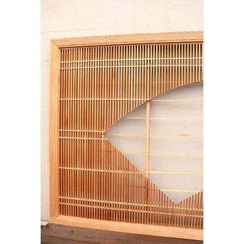 借景　扇組子の障子引戸建具　R1832 
