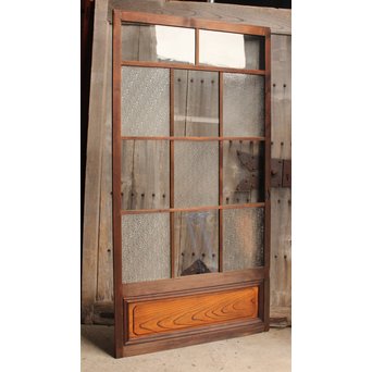 腰板ケヤキの市松ガラス戸　GD924 