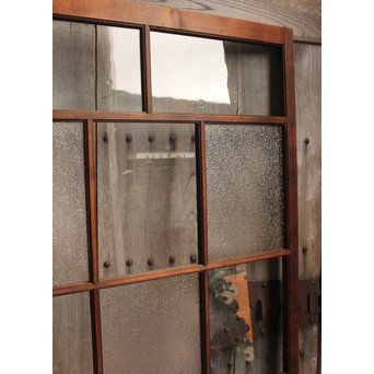 腰板ケヤキの市松ガラス戸　GD924 