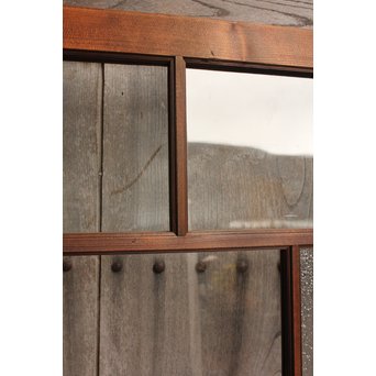 腰板ケヤキの市松ガラス戸　GD924 