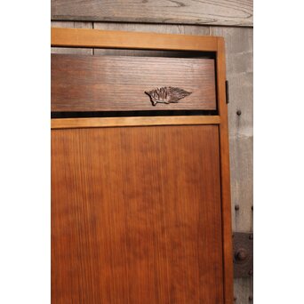 亀飾り柾目雪隠戸　B839 