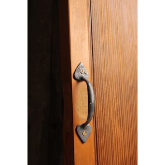 亀飾り柾目雪隠戸　B839 