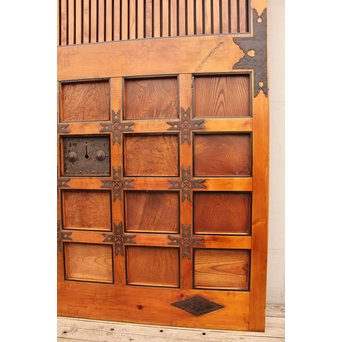 玉杢升格子北陸特大格子蔵戸　W479 