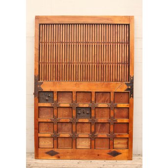 玉杢升格子北陸特大格子蔵戸　W479