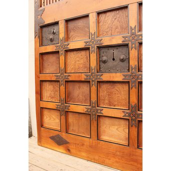 玉杢升格子北陸特大格子蔵戸　W479 