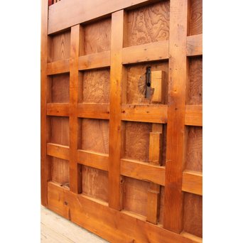 玉杢升格子北陸特大格子蔵戸　W479 