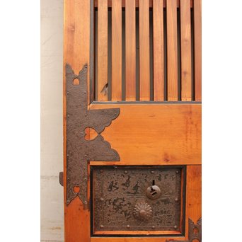 玉杢升格子北陸特大格子蔵戸　W479 