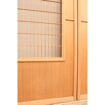 総柾目障子窓付引戸　2枚1組　B843 