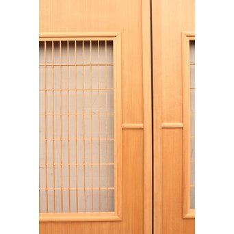 総柾目障子窓付引戸　2枚1組　B843 
