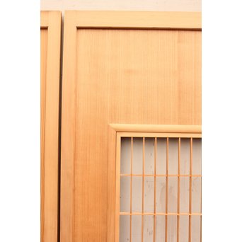 総柾目障子窓付引戸　2枚1組　B843 