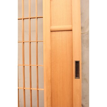 総柾目障子窓付引戸　2枚1組　B843 