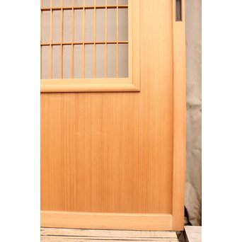 総柾目障子窓付引戸　2枚1組　B843 