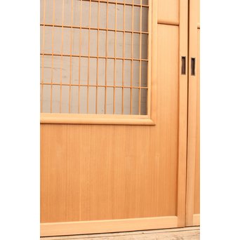 総柾目障子窓付引戸　2枚1組　B843 