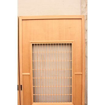総柾目障子窓付引戸　2枚1組　B843 
