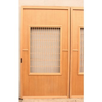 総柾目障子窓付引戸　2枚1組　B843 